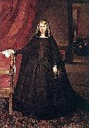 Juan Bautista Martinez del Mazo, The Empress Dona Margarita de Austria in Mourning Dress
